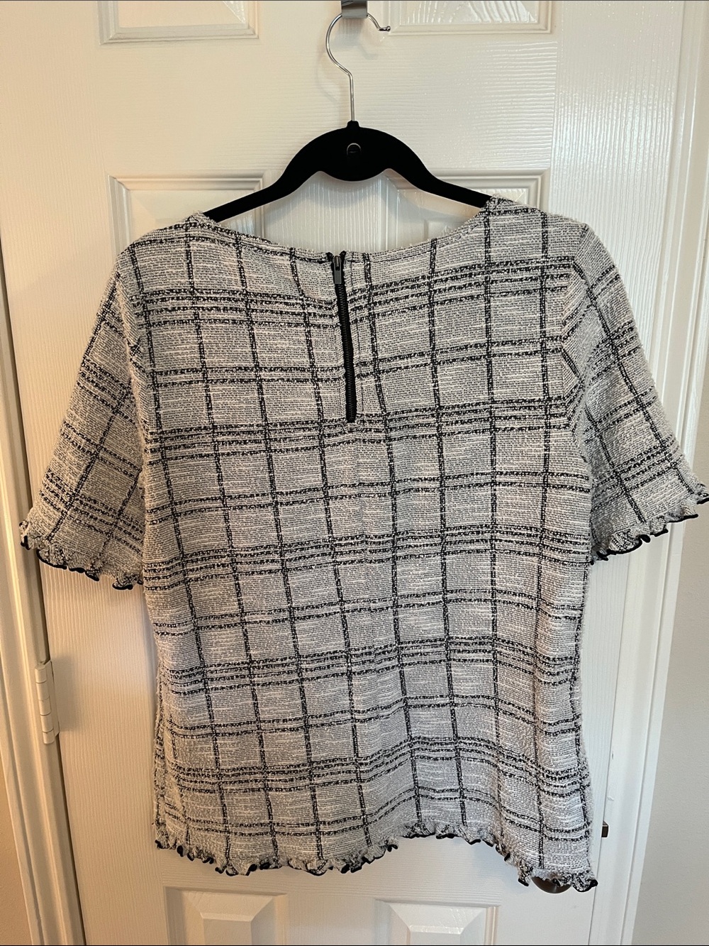 Banana Republic Tweed Ruffle Top - Picture 4 of 7